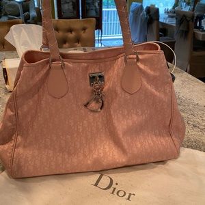 Christian Dior nylon monogram tote